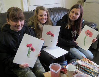 paint a poppy sunderland